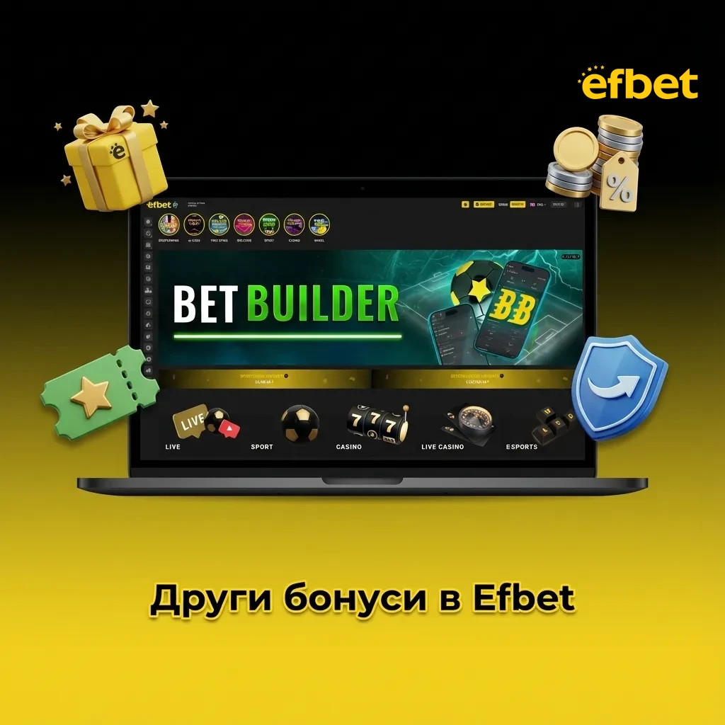 Efbet casino bonuses including reload offers, free spins, cashback deals, and tournament prizes for active players
